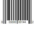 Barcode Image for UPC code 003000001442