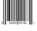 Barcode Image for UPC code 003000001831