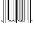 Barcode Image for UPC code 003000002012