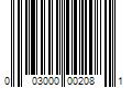 Barcode Image for UPC code 003000002081