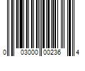 Barcode Image for UPC code 003000002364