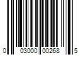 Barcode Image for UPC code 003000002685