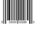 Barcode Image for UPC code 003000002890