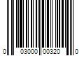 Barcode Image for UPC code 003000003200