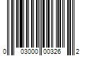 Barcode Image for UPC code 003000003262