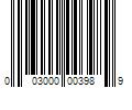 Barcode Image for UPC code 003000003989