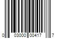 Barcode Image for UPC code 003000004177