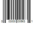 Barcode Image for UPC code 003000005631