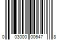 Barcode Image for UPC code 003000006478