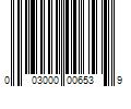 Barcode Image for UPC code 003000006539