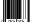 Barcode Image for UPC code 003000006621