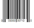 Barcode Image for UPC code 003000007130