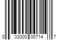 Barcode Image for UPC code 003000007147