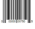 Barcode Image for UPC code 003000007505