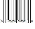 Barcode Image for UPC code 003000007536