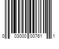 Barcode Image for UPC code 003000007611