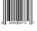 Barcode Image for UPC code 003000007727