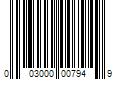 Barcode Image for UPC code 003000007949