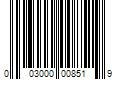 Barcode Image for UPC code 003000008519