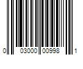 Barcode Image for UPC code 003000009981