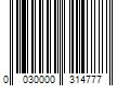 Barcode Image for UPC code 0030000314777