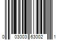 Barcode Image for UPC code 003003630021