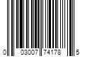 Barcode Image for UPC code 003007741785