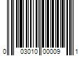 Barcode Image for UPC code 003010000091