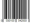 Barcode Image for UPC code 0030103042003