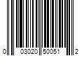 Barcode Image for UPC code 003020500512