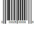 Barcode Image for UPC code 003025000086