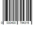 Barcode Image for UPC code 0030400794315