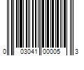 Barcode Image for UPC code 003041000053