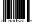 Barcode Image for UPC code 003048000070