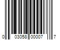 Barcode Image for UPC code 003058000077