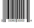 Barcode Image for UPC code 003060000034