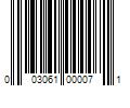 Barcode Image for UPC code 003061000071