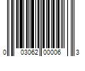 Barcode Image for UPC code 003062000063