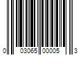 Barcode Image for UPC code 003065000053