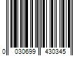 Barcode Image for UPC code 0030699430345