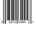 Barcode Image for UPC code 003070640947