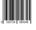 Barcode Image for UPC code 0030734054345