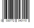 Barcode Image for UPC code 0030772043110