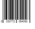 Barcode Image for UPC code 0030772054093