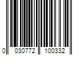 Barcode Image for UPC code 0030772100332