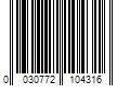 Barcode Image for UPC code 0030772104316. Product Name: Procter & Gamble Pampers Free & Gentle Baby Wipes  6-Pack 468 Wipes (Select for More Options)