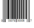 Barcode Image for UPC code 003078000057