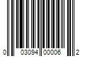 Barcode Image for UPC code 003094000062