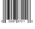 Barcode Image for UPC code 003097670118