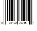 Barcode Image for UPC code 003100000451